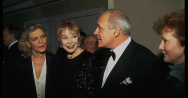 Shirley MacLaine and Anthony Hopkins at The Friars Club for a tribute to J. Travolta and K. Preston
