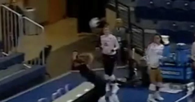 Houston Volleyball Player Dives on Table to Save Ball During NCAA Tournament