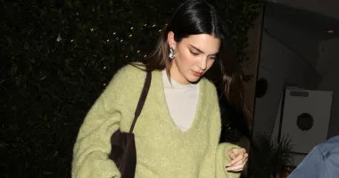 Kardashian fans mock Kendall Jenner's all green outfit & claim she 'looks like the grinch' in new photos of star in LA