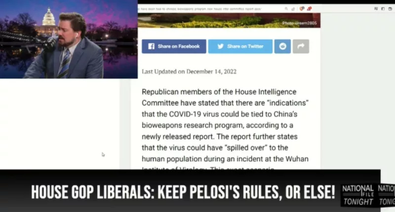 National File Tonight: 'Moderate' Republicans Threaten to Keep Pelosi House Rules if McCarthy is Challenged