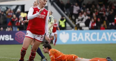 Substitute Stina Blackstenius scored a brace as Arsenal Women thrashed Leeds United 9-0