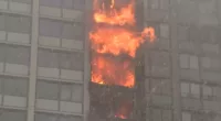 Chicago Fire Department responding to extra-alarm high-rise blaze in Kenwood