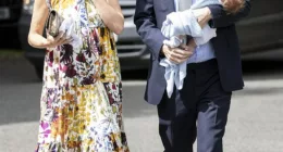 My congratulations to former Chancellor George Osborne and his fiancee, Thea Rogers, who have welcomed a second son, Arthur. George is pictured carrying their first son Beau who was born in July 2021