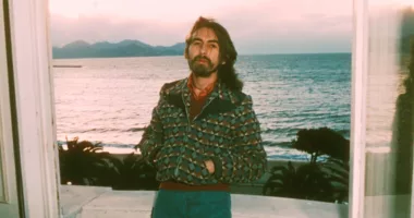 English singer-songwriter, guitarist and former Beatle, George Harrison in Cannes, France
