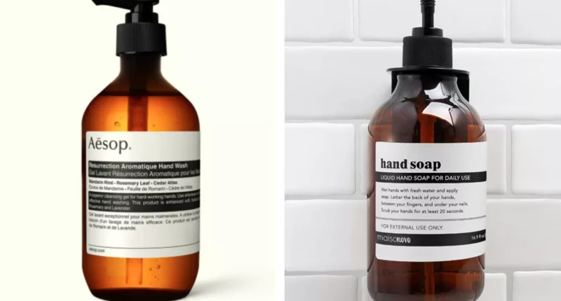 Get the Aēsop hand soap aesthetic for half the price with this bottle