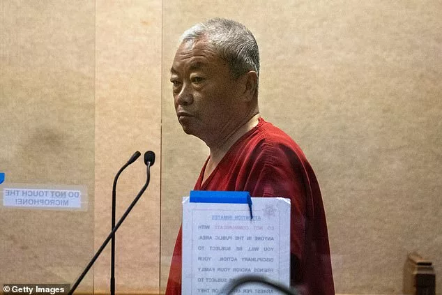 Chunli Zhao - a 66-year-old forklift operator at one of the farms targeted during the attack - allegedly carried out the attack over a dispute with his boss over a bill for damaged equipment