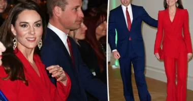 Kate Middleton rocks red-hot power suit at BAFTA event