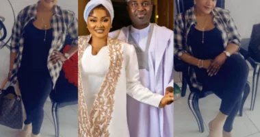 “The real D’Owner, Others are fake” -Fans praise Mercy Aigbe’s senior wife, Funsho Adeoti as she storms Nigeria
