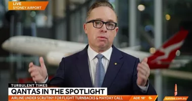 Qantas CEO Alan Joyce (pictured) appeared on Sunrise and the Today Show insisting the airline had the same amount of flight turnbacks as Virgin Australia in January