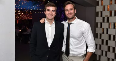 Armie Hammer is pictured with his brother Viktor in October 2015. Viktor Hammer is being sued by their stepmother over their father