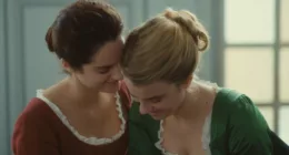 Noémie Merlant with her co-star in Portait of a Lady on Fire.