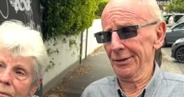 An elderly man (above) angered young Australians by telling them to