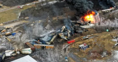 Explosion possible in wake of Ohio train derailment involving hazardous materials