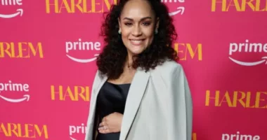 GRACE BYERS SHOWS OFF GROWING BABY BUMP AT 'HARLEM' SCREENING