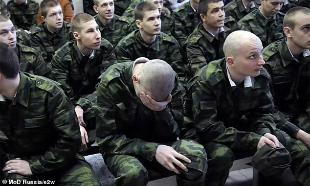 Some 180,000 Russians have been killed or wounded during the war on Ukraine. Pictured: Newly-conscripted soldiers in Russia