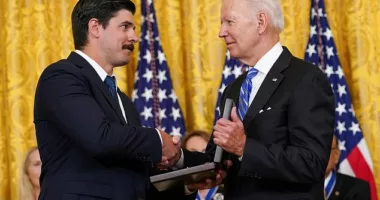 Richard Trumka Jr. (left) and Joe Biden (right). An internal memo now shows that  The Consumer Product Safety Commission was indeed serious about banning gas stoves, before there was mass outrage at the proposal