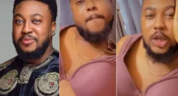 “Na so Bobrisky take start oh- Nosa Rex stirs reactions as he wears a bra, gets a new title [Video]