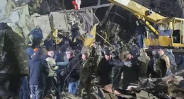 At least two people have been killed in a Russian rocket strike which struck a residential building in the eastern Ukrainian city of Kramatorsk, authorities say