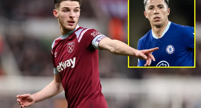West Ham boss David Moyes declares Arsenal target Declan Rice will blow Chelsea’s British transfer record fee for Enzo Fernandez ‘out of the water’ should midfielder depart London Stadium