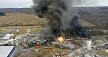 What should be done with toxic wastewater from train derailment?