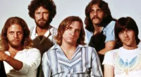 The Eagles with long hair during the