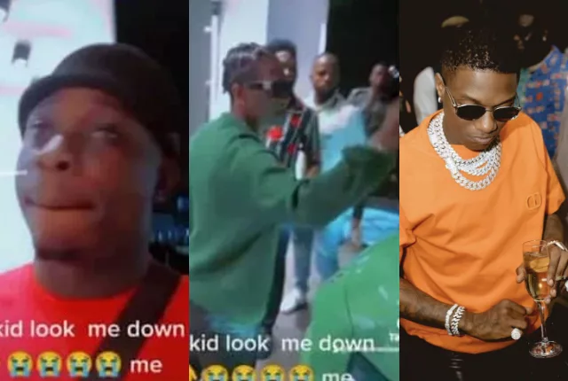 You think say you get money pass me – Man rages after being snubbed by Wizkid [Video]