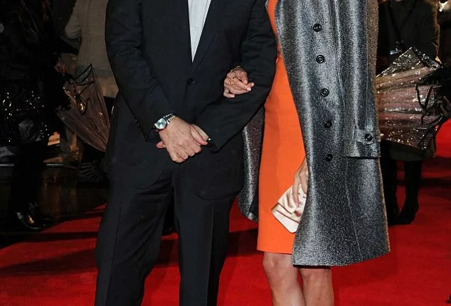 What embarrassment? Bruce Willis attends the premiere of A Good Day To Die on Thursday evening alongside his wife Emma following his disastrous One Show appearance the night before