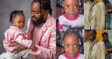 Adekunle Gold melts heart with emotional video of his daughter, Deja singing his latest song with Zinoleesky