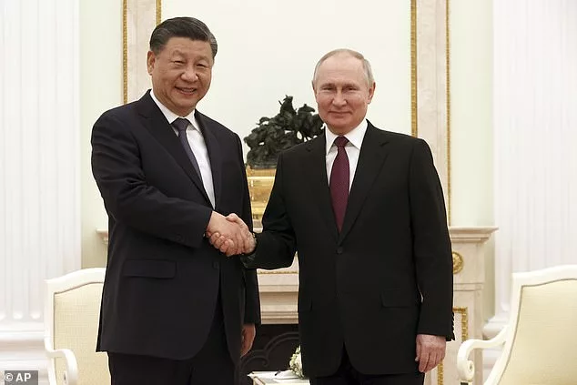 Chinese President Xi Jinping, left, and Russian President Vladimir Putin pose for a photo during their meeting at the Kremlin in Moscow, Russia, Monday, March 20, 2023. Both leaders look comfortable in each other's company in this photo, but experts have picked apart other signals that were being displayed