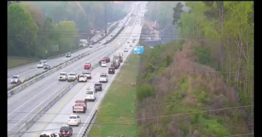 Crash on I-20 WB slows traffic heading into Georgia