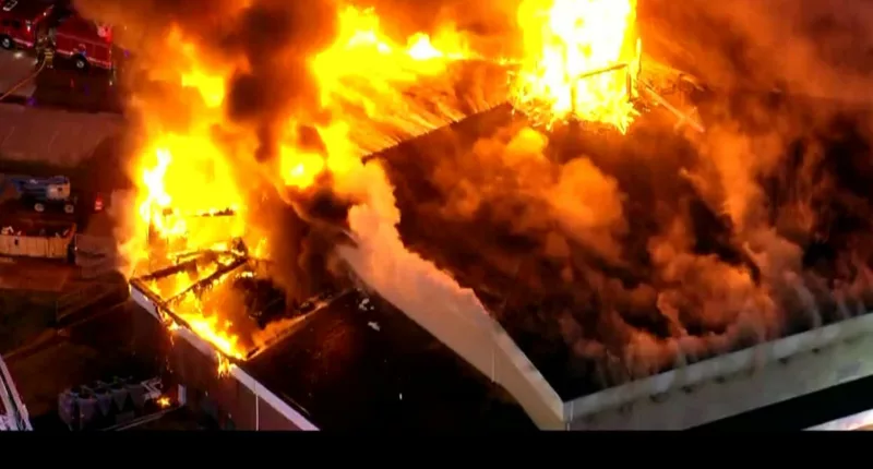 Eight-alarm fire destroys large New Jersey church despite efforts of over 150 firefighters