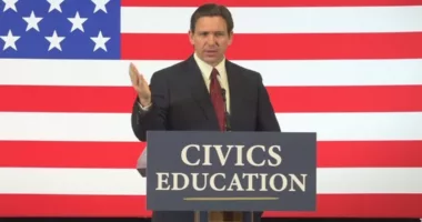 DeSantis touts civics training for teachers, addresses bill he supports that makes suing media, individuals easier
