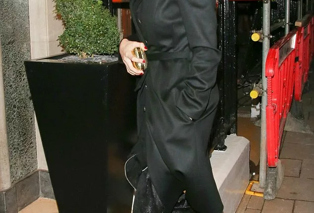 Stylish in black: Gemma Arterton arrives at the Harper¿s Bazaar Women Of The Year Awards at Claridge's Hotel, London on Tuesday