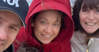 Ginger Zee goes makeup free in rare family photo as she enjoys beach getaway during break from GMA