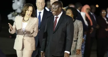 Harris enters the fray over democracy with visit to Tanzania