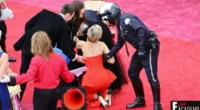 Supportive boyfriend: Nicholas was last seen helping Jennifer after her Oscar fall on Sunday, and he revealed she hasn't changed at all since her success