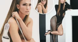 Jennifer Lopez poses nude, shows off new Revolve shoe collection