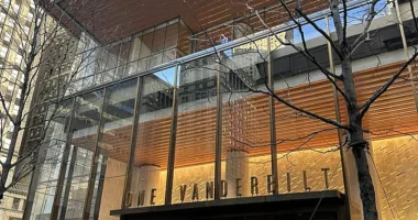 Workers are filmed evacuating the One Vanderbilt skyscraper in Midtown Manhattan Tuesday after its interior reportedly shook, leaving at least one person fearful the tower was collapsing