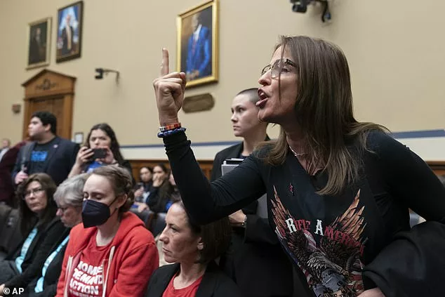 Patricia Oliver is seen on Thursday confronting Republican lawmakers who insisted there was nothing they could do legislatively to end gun violence