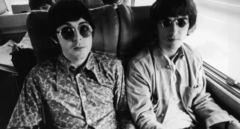 Paul McCartney and George Harrison on The Beatles