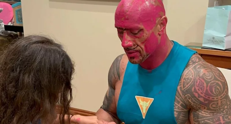 The Rock gets a makeover from his daughter and more star snaps