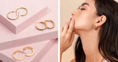 These $14 gold-plated hoops look and feel like they cost thousands