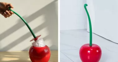 This cherry toilet brush is the cutest thing we've ever seen