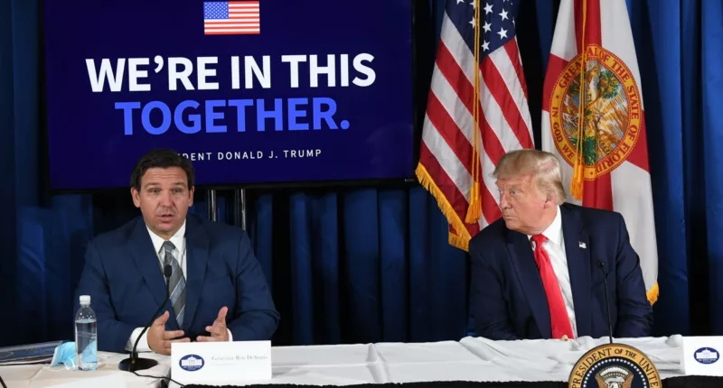Trump Suggests DeSantis Will Face Allegations From ‘Underage’ Girls ‘Or Possibly A Man!’ After Speaking Out On Manhattan Probe