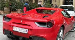 US tourist, 43, is fined $500 for driving flashy Ferrari in historic Florence without proper license