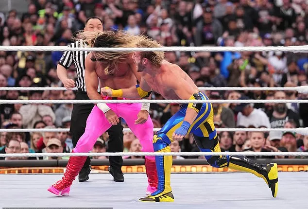 Seth Rollins (left) defeated Logan Paul (right) at WrestleMania 39 on Saturday night