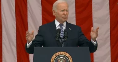 Biden's Memorial Day address honors troops who "sacrificed everything to keep democracy safe and secure"