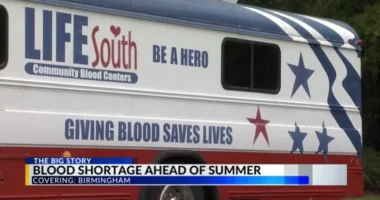 Blood shortage in central Alabama causes concern ahead of summer