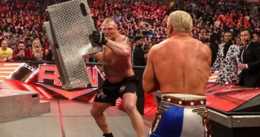 Brock Lesnar Beats Cody Rhodes In Epic Fight