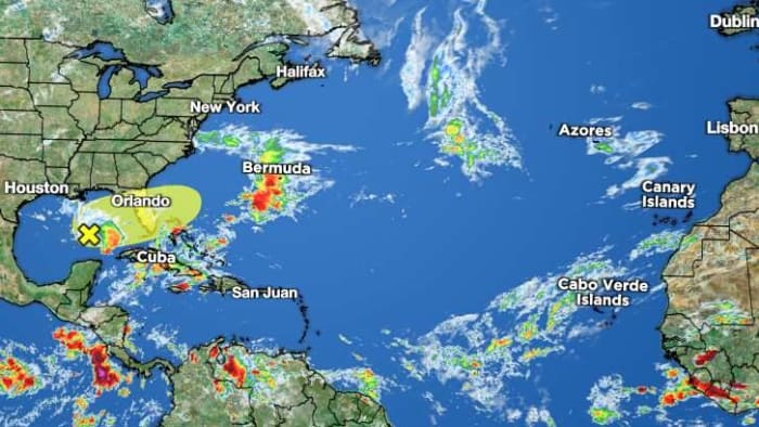 Disturbance in Gulf could move over Florida; tropical development possible
